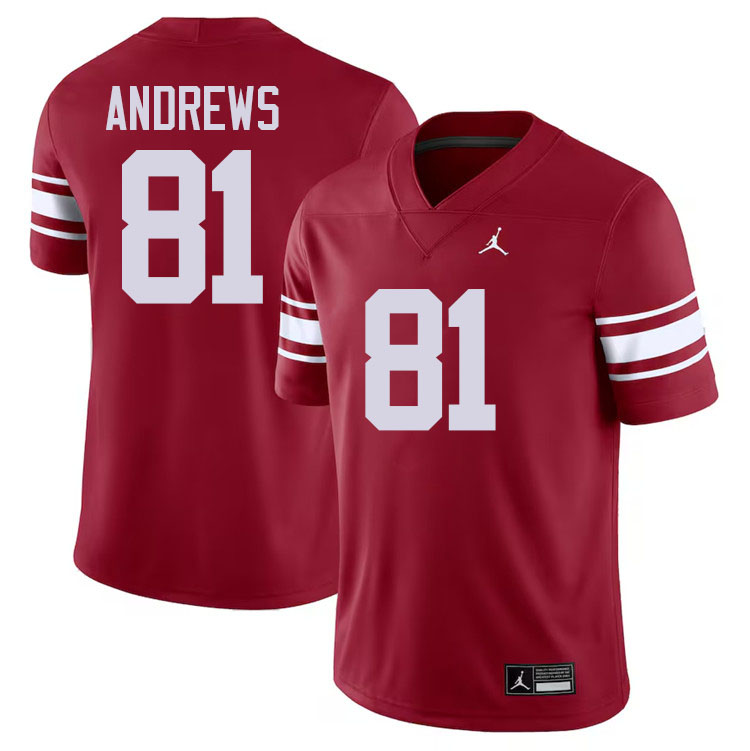 Mark Andrews Oklahoma Sooners Jersey,Oklahoma Sooners Football Uniforms,Jersey-Throwback